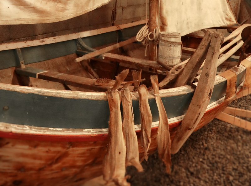 Bjarkøy Boat Museum historical boat exhibit