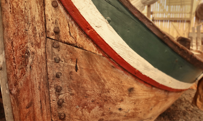 Details of how the historic boats were made