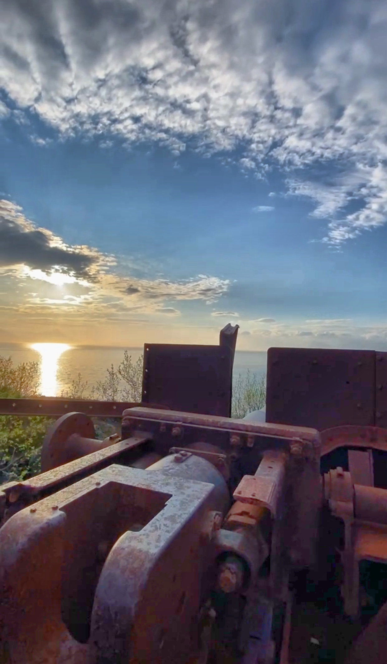 One of the cannon positions on Bjarkøy overlooking the shipping lane